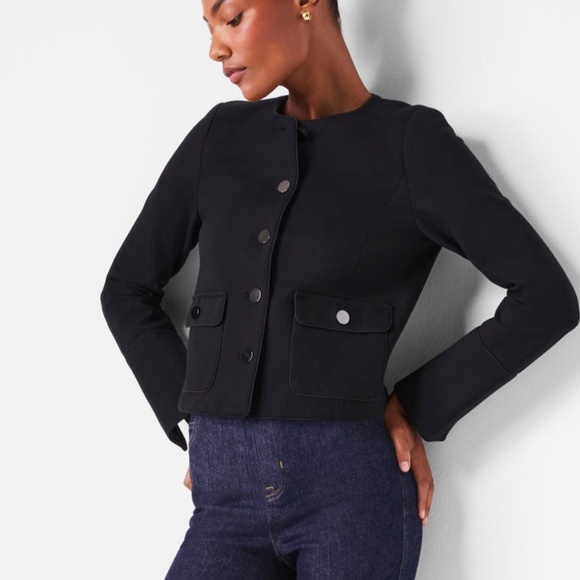 SPANX The Perfect Collection Ponte Lady Jacket – Classic Black, Size M, NWT - Picture 1 of 6